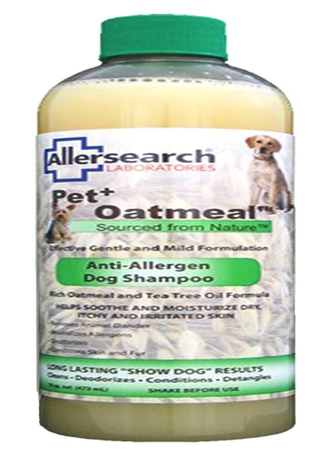 Allersearch Pet+ Oatmeal Anti-Allergen Dog Shampoo 16 oz - Image 1